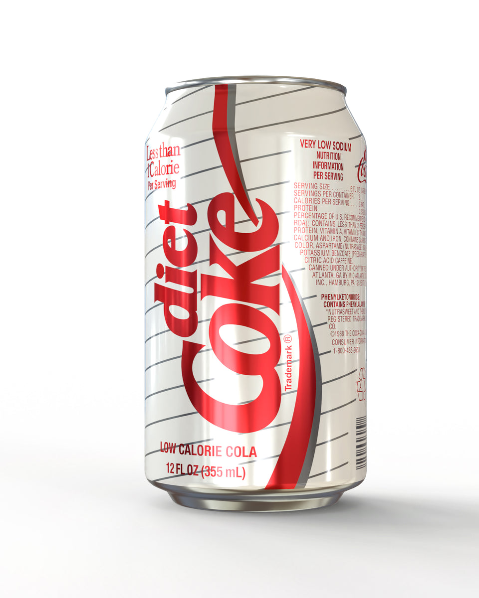 diet soda and cigarettes 1992 Diet Coke 12oz Can